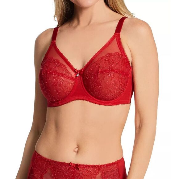WACOAL Retro Chic Full Figure Unlined Lace Underwire Bra 40D - Picture 1 of 4